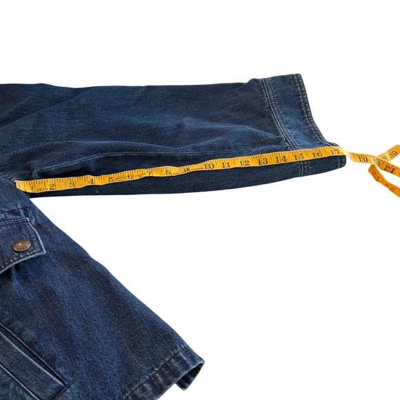 Polo Ralph Lauren Denim Barn Jacket XL Blue Plaid Flannel Lined Corduroy Collar - Picture 15 of 16